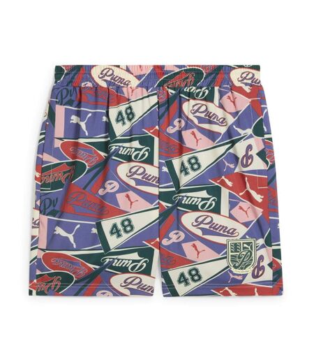 Short bleu/rouge homme puma sports legacy