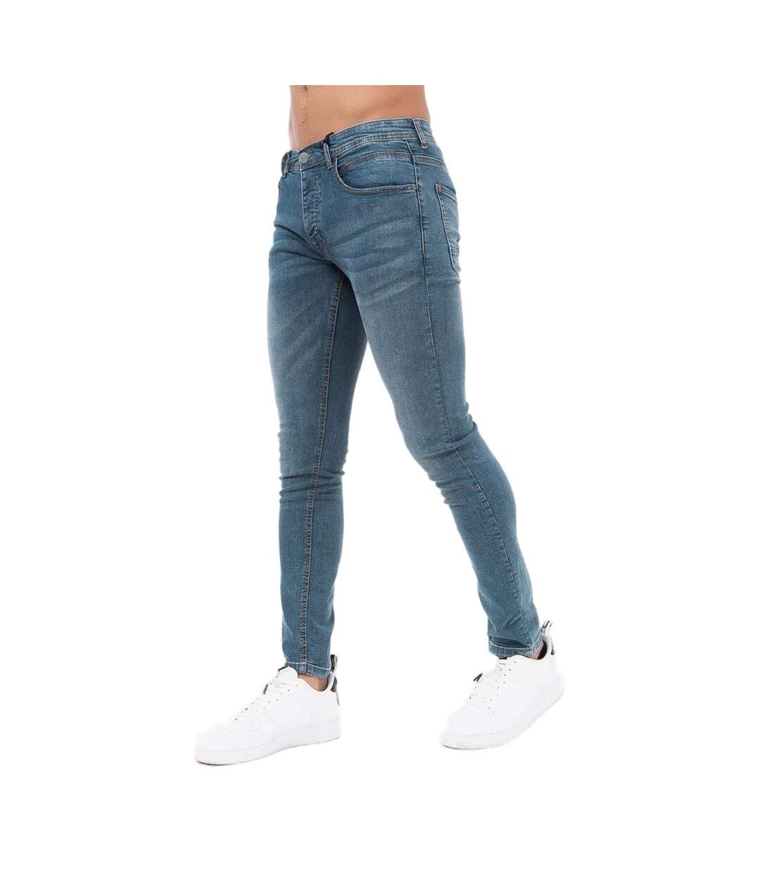 Jean Osmium Homme Bleu Foncé Délavé Born Rich-1