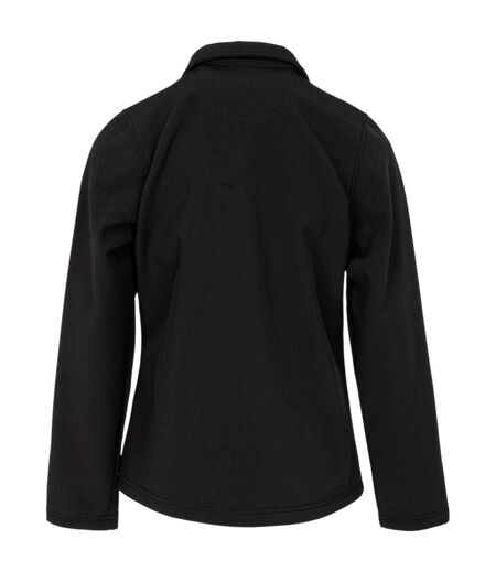 Womens/ladies Soft Shell Jacket Black Gelert