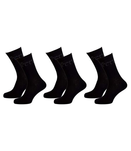 Chaussettes femme ELLE Basic Qualité et Confort-Assortiment modèles photos selon arrivages- Pack de 3 Paires ELLE Noires