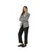 Womens/ladies dogtooth double-breasted blazer black Principles