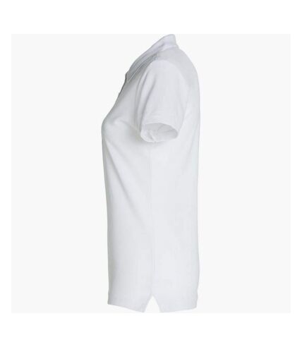 Clique Womens/Ladies Plain Polo Shirt (White) - UTUB420