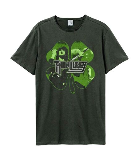 T-shirt Shamrock Adulte Charbon Amplified