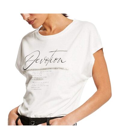 T-shirt Blanc Femme Morgan Devoti - L