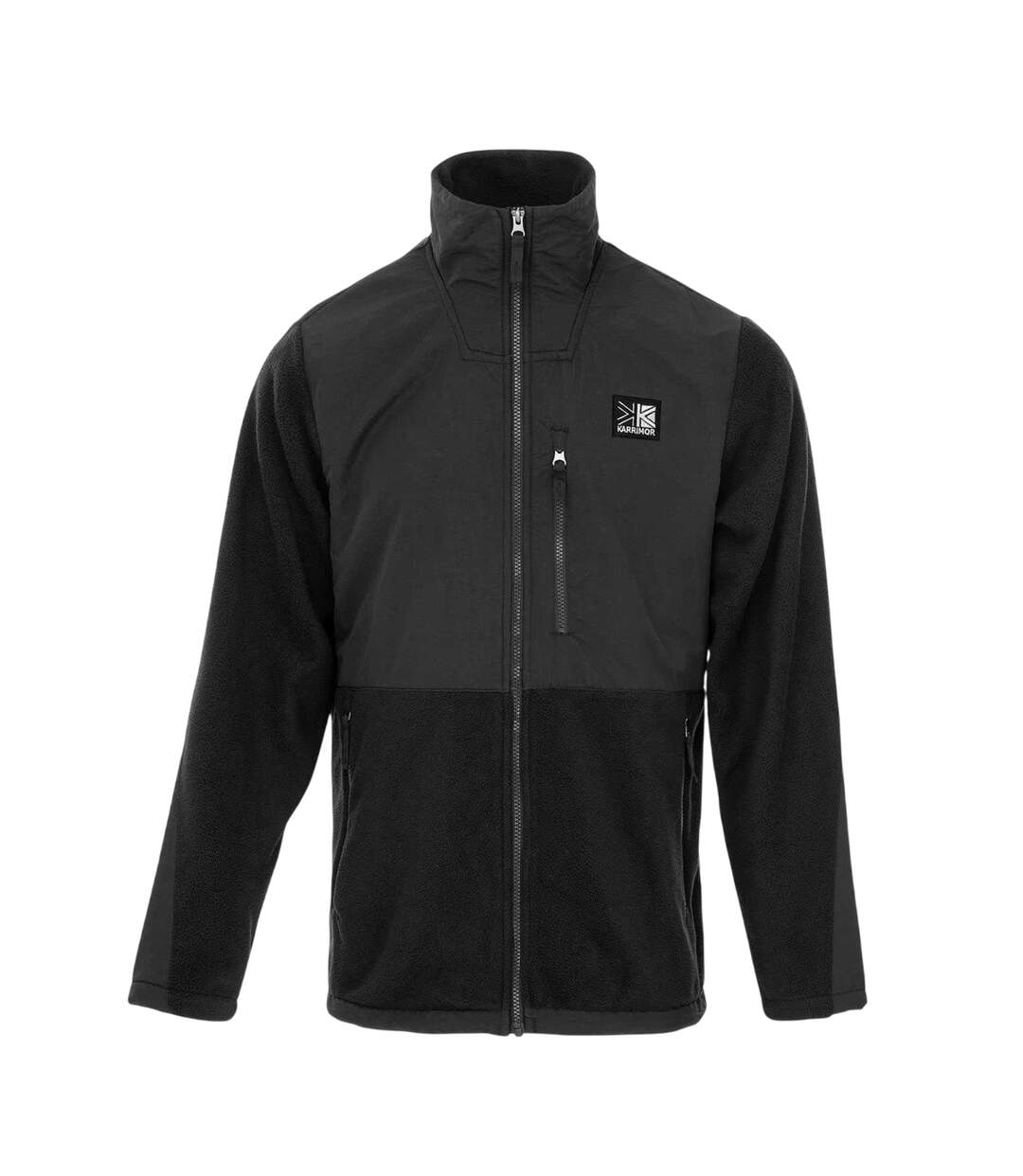 Mens Base Camp Fleece Jacket Black Karrimor-1