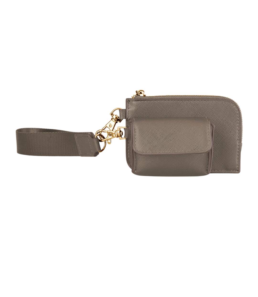 Boutique Wristlet Pouch One Size Taupe Bagbase-1