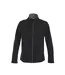 Mens Trial Soft Shell Jacket Black Printer-1