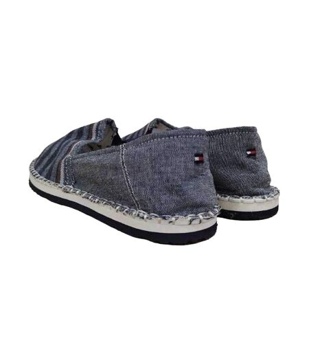 Espadrilles Motif/style Rayé Homme Bleu Marine Gris Tommy Hilfiger