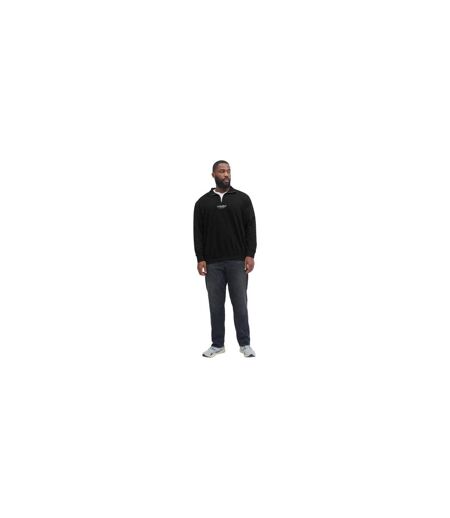 Mens Soho Quarter Zip Sweatshirt Black Jack And Jones