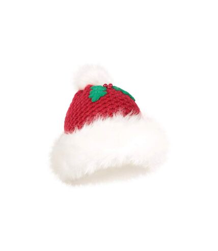 Bonnet de noël mme claus pom pom womens/ladies rouge Mountain Warehouse