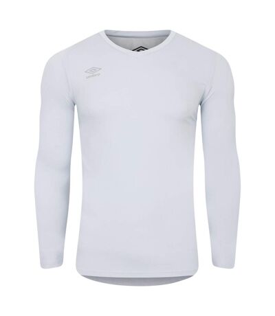 Mens elite v neck base layer top gray dawn Umbro