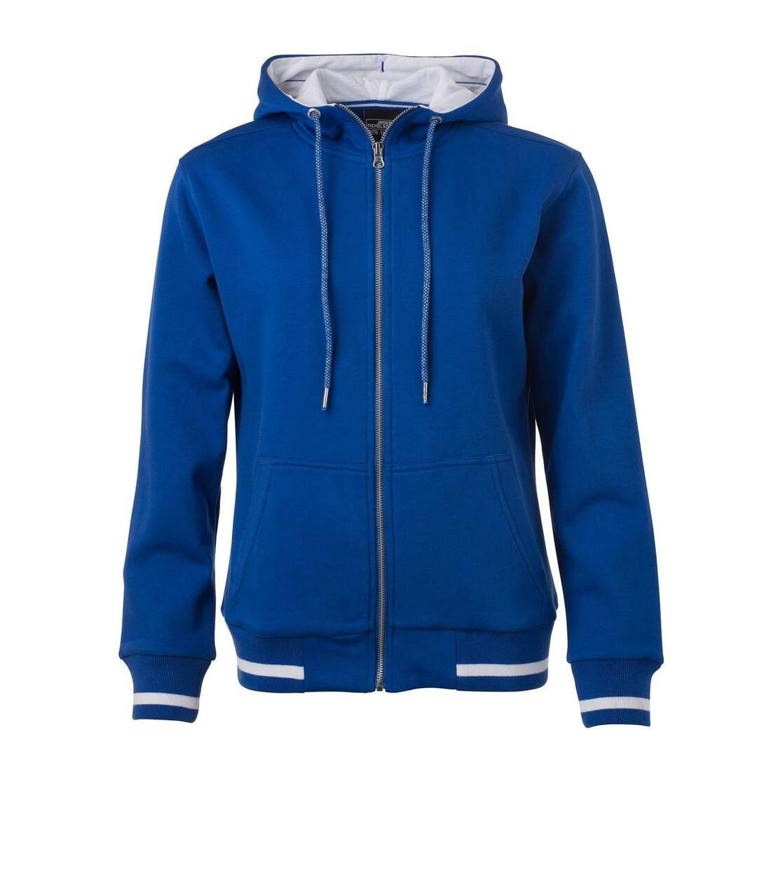 Veste sweat zippée à capuche - Femme - JN775 - bleu roi-2