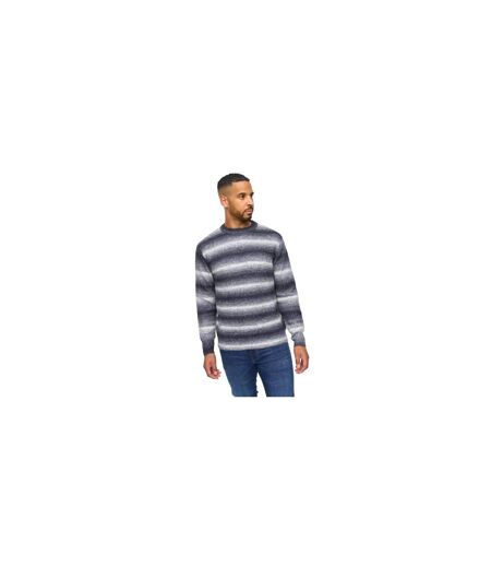 Pull Motif/style Rayure Ombrée Ormonde Homme Bleu Marine Foncé Bewley & Ritch