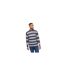 Pull Motif/style Rayure Ombrée Ormonde Homme Bleu Marine Foncé Bewley & Ritch-1