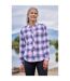 Womens/ladies willow flannel shirt grey Mountain Warehouse