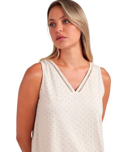Chemise de nuit sans manches Organic Dots Admas