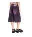 Womens/ladies Denim Shorts Lilac The Ragged Priest-2
