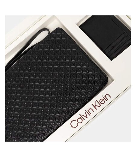Coffret sacoche + étui noir homme calvin klein jeans cardcase