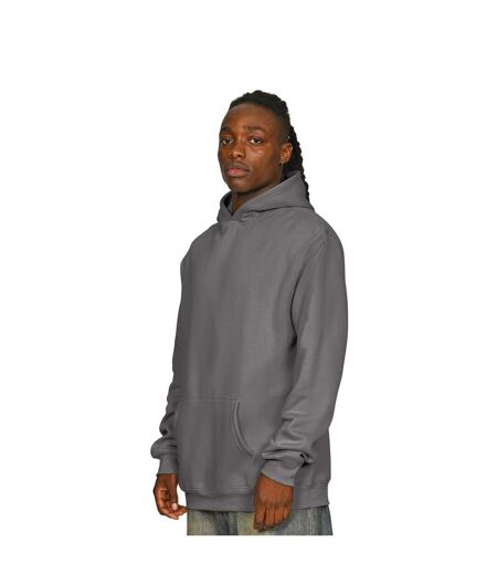 Mens Ringspun Cotton Tall Oversized Hoodie Charcoal Casual Classics