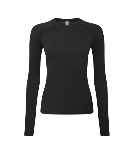 Womens/ladies Unstoppable Fresh Underscrub Base Layer Top Black Onna