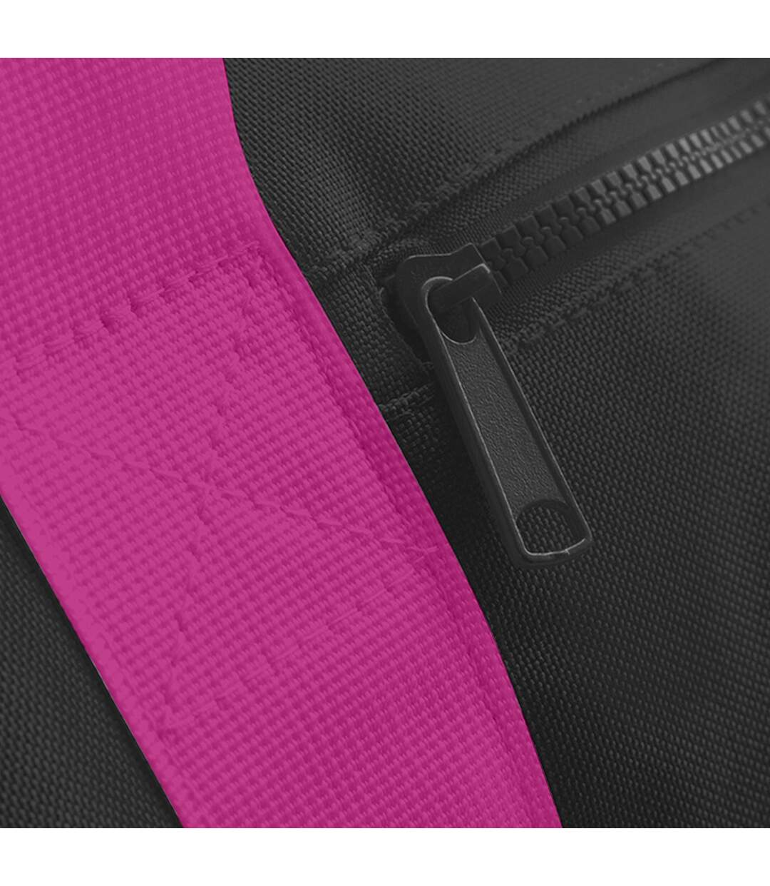 Petit Sac Polochon Taille Unique Noir Fuchsia Bagbase-4