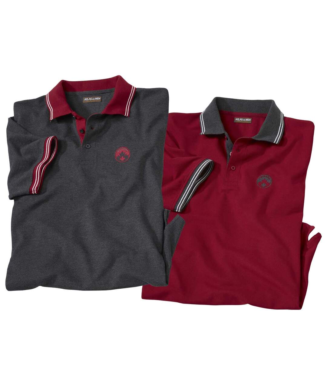 2er-Pack lässige Poloshirts-1