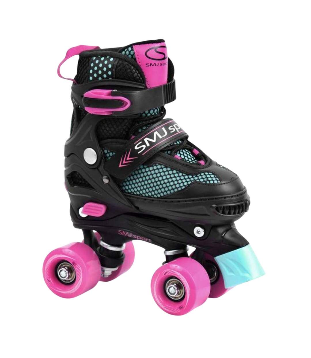 Patins À Roulettes Alignées Style 3-en-1 Adulte 38-42 Fr Noir Bleu Rose SMJ Sport-1
