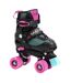 Patins À Roulettes Alignées Style 3-en-1 Adulte 38-42 Fr Noir Bleu Rose SMJ Sport-1