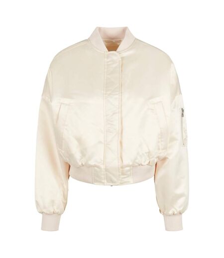 Blouson D'aviateur Femme Sable Blanc Urban Classics