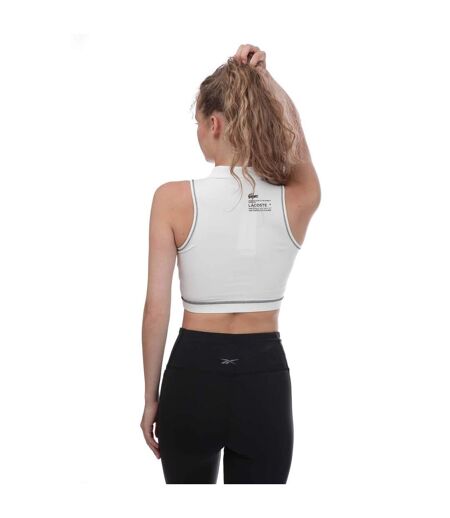 Brassière de sport femme blanc Lacoste