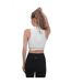 Brassière de sport femme blanc Lacoste-2
