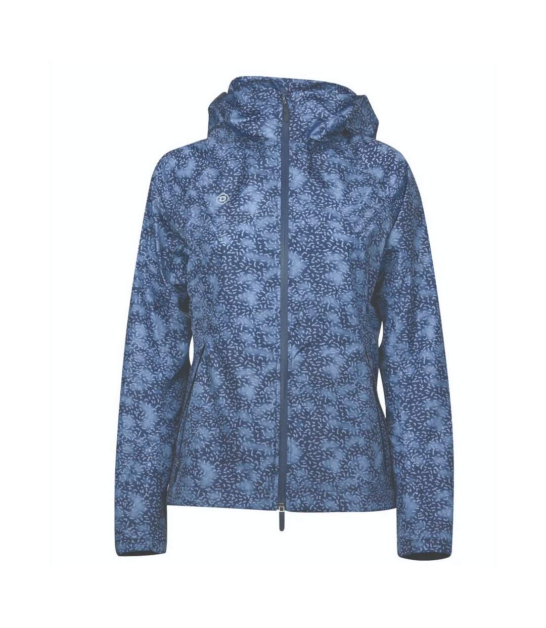 Womens/ladies cortina printed waterproof jacket blueberry/navy Dublin