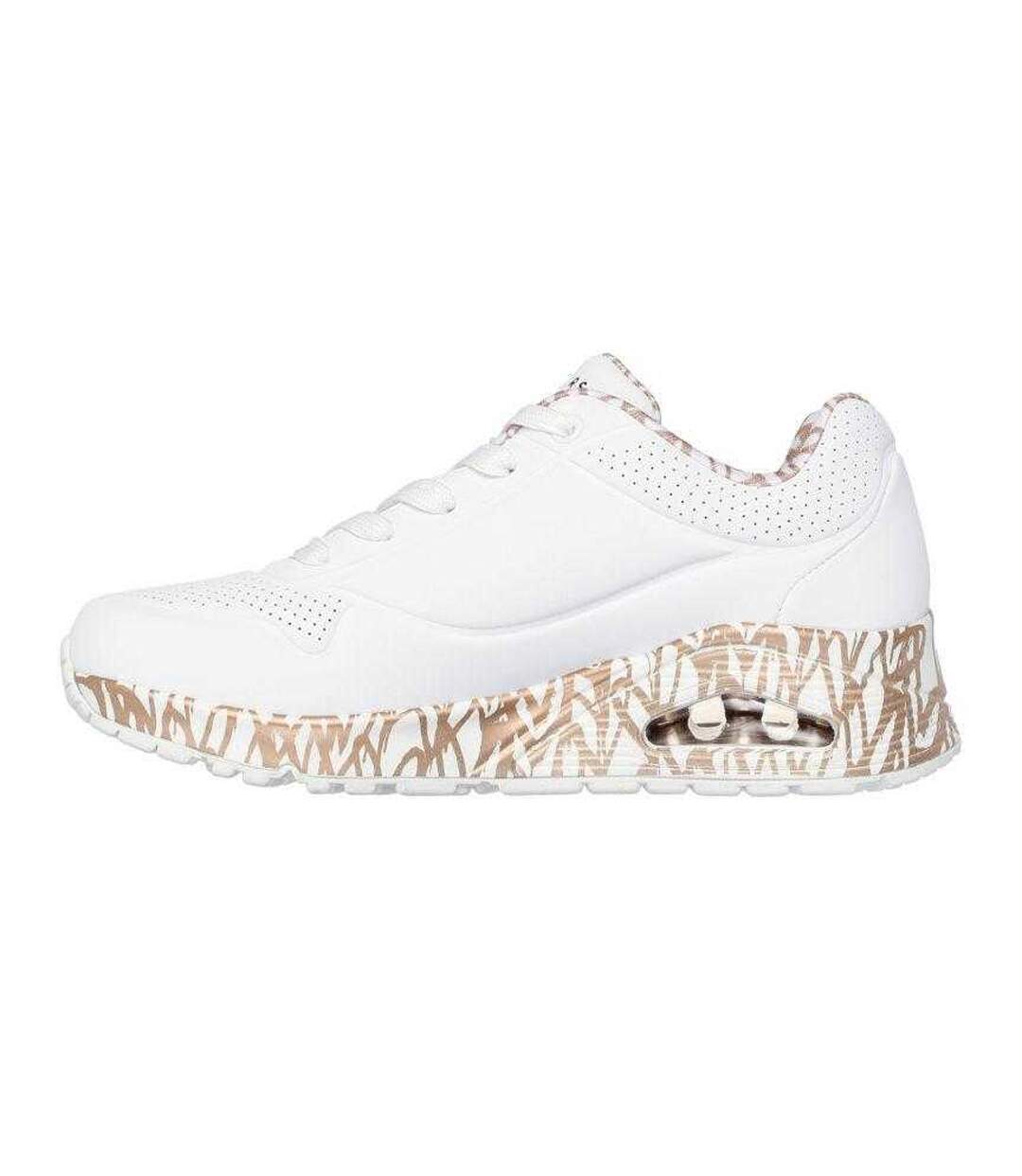 Baskets Motif/style Jgoldcrown Femme Blanc Skechers-2