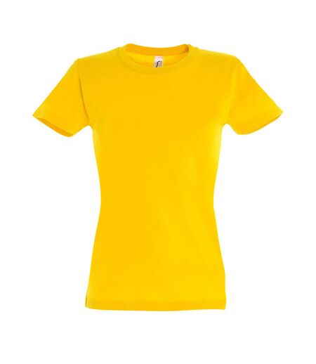 SOLS - T-shirt manches courtes IMPERIAL - Femme (Jaune) - UTPC291