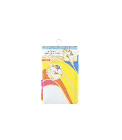 Serviette de Plage Licorne 150cm Blanc