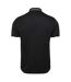 Mens tipped golf polo shirt black Umbro