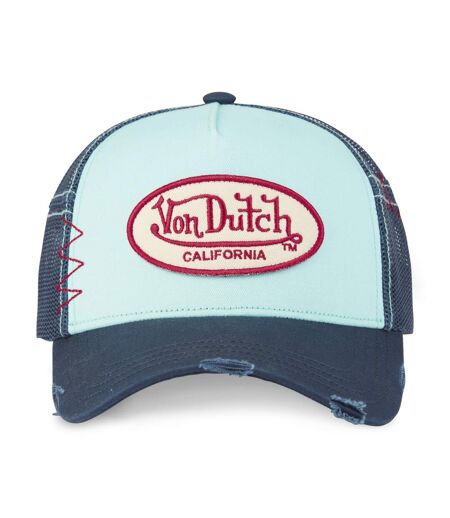 Casquette trucker avec filet effet usé et patch brodé Used Vondutch