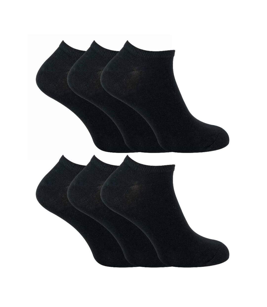 6 Pairs Mens Cotton Low Cut Ankle Socks-1