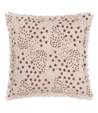 Hara woven fringe cushion cover 50cm x 50cm pecan Yard