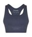 Brassière De Sport Motif/style Côtelé Femme Gris Foncé USA-2