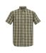 Chemise Manches Courtes Motif/style À Carreaux Mindano Homme Sauge Clair Regatta-2