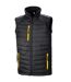 Unisex adult compass softshell padded gilet black/yellow Result Genuine Recycled-1