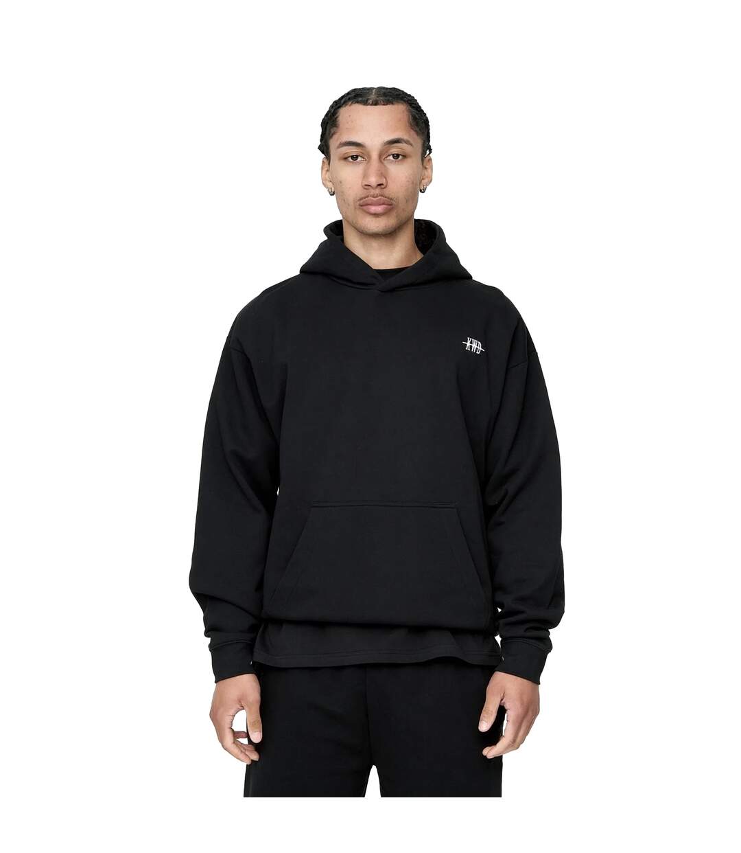 Mens Studio Butterfly Back Print Hoodie Black Kings Will Dream-2