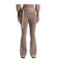 Womens/ladies Knitted Tie Belt Fitted And Flared Leggings Beige Maniere De Voir-2
