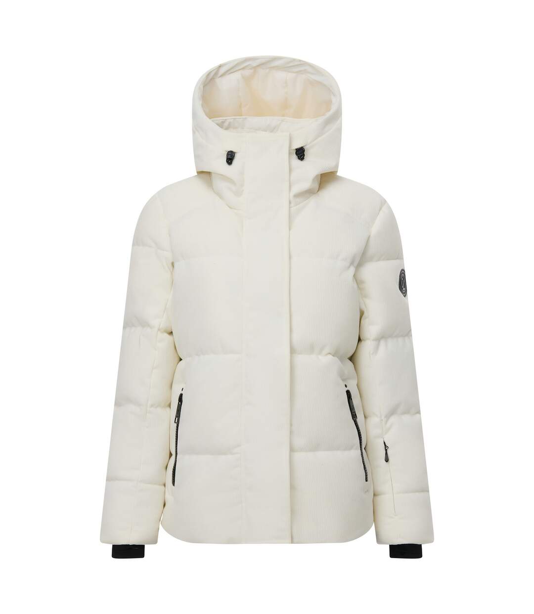 Blouson De Ski Uni À Capuche Et Doublure Duveteuse Allure Cord Femme Blanc Dare 2B-2