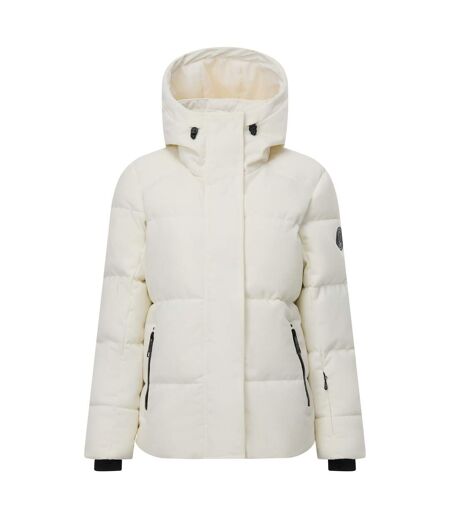 Blouson De Ski Uni À Capuche Et Doublure Duveteuse Allure Cord Femme Blanc Dare 2B