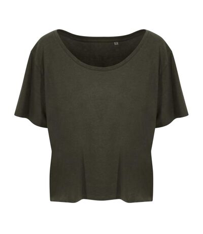 Ecologie Womens/Laides Daintree EcoViscose Cropped T-Shirt (Fern Green) - UTRW7669
