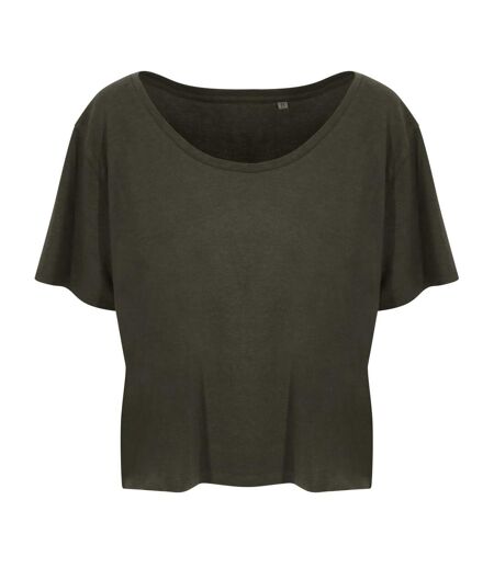 Ecologie Womens/Laides Daintree EcoViscose Cropped T-Shirt (Fern Green)