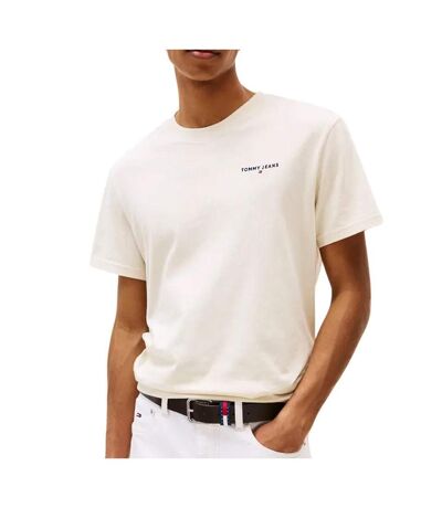 T-shirt gris homme tommy hilfiger slim linear - l