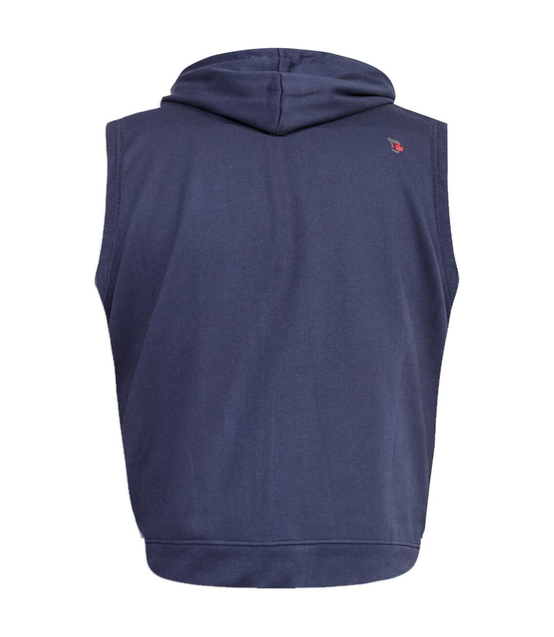 Mens d555 blake kingsize sleeveless full zip hoodie navy Duke-2